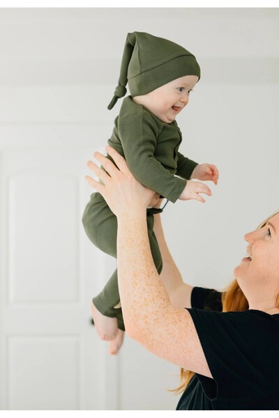 Lovedbaby Baby pajamas set, 2pcs, 100% hypoallergenic cotton – GOTS certified, Forest, (0–12 months)