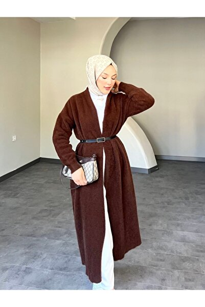 Queensland Women's Oversize Long Knit Cardigan with Belt Detail