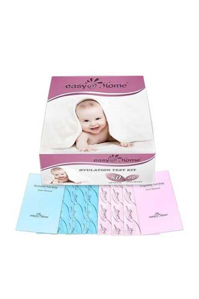 Easy at Home Easy Home 50-Piece Ovulation Test Strips With 20-Piece Pregnancy...
