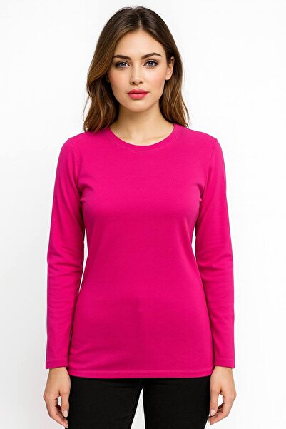 ALDAIYR Round Neck Women's Long Sleeve Lycra Body