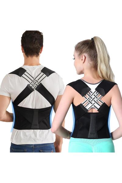 UNİBOX Posture Corrector, Back Pain Relief, Lumbar Thoracic Support, Fully Adjustable, Comfortable