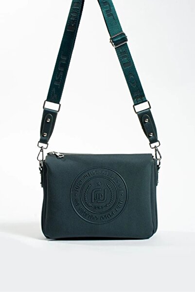 Just Polo Women's 3-Compartment Adjustable Long Strap Messenger and Shoulder Bag