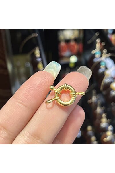 CAXBERN 15 Mm Gemici Kilidi , Altın Kaplama , Altın Takma Aparatı