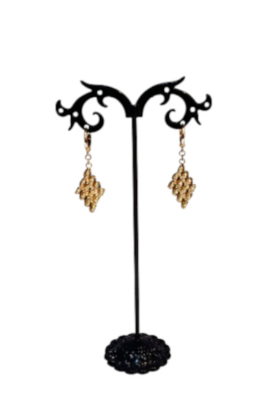 Rostil Efect Cercei din inox galvanizati cu aur