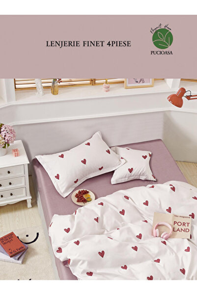 FIONNA.RO Finet Bed Linen 1 Person - Hearts