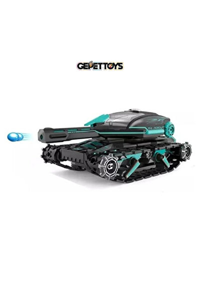 Gepettoys Kumandalı Su Atan RC Tank Oyuncak 2.4G ı 4WD RC Paletli Tankı Su Bo...