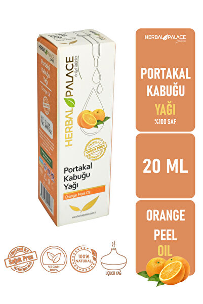Herbal Palace Orange Peel Oil Essential 20 ml & 100% Pure and Natural (Orange Peel Oil)