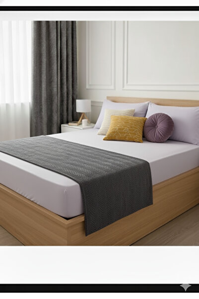 Home طقم ملاءات سرير مطاطية بيضاء مسطحة لسرير مزدوج كبير (قطعتان من أغطية الو...