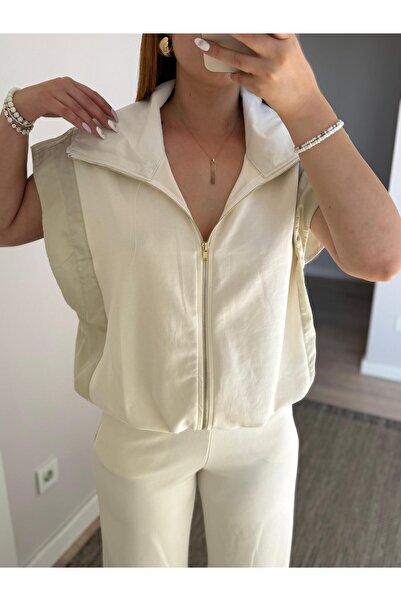 layda butik Ekru eşofman takımı