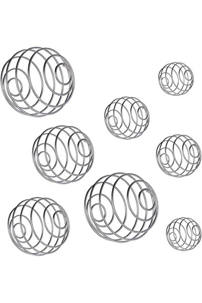 Telooco 8-Pack Stainless Steel 304 Protein Mixing Balls – 4 Sizes for Shakers & Bottles