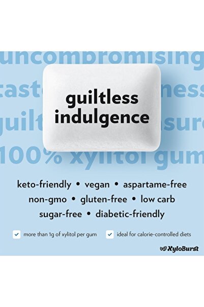 Generic Xyloburst, Xylitol Chewing Gum, Peppermint, 5.29oz (150 g), 100 Pieces