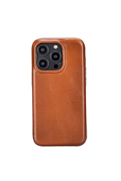 AbbasShop غطاء خلفي جلدي متوافق مع هاتف Apple iPhone 14 Pro ROCK RST2EF