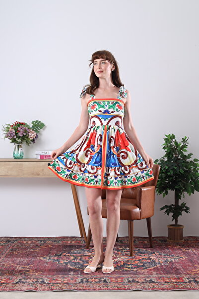 layda butik Desenli elbise