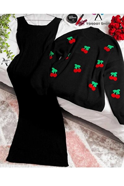 PEKA Cherry Patterned Gilet Dress