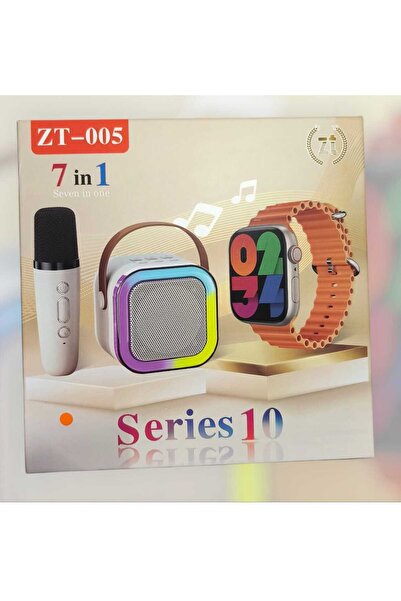 OEM Multifunctional smart watch with 4 straps + gift speaker with microphone