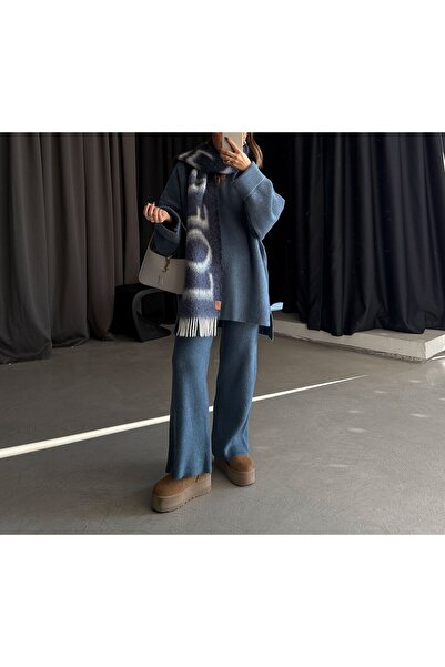 Lavanta Tekstil Oversized Sweater Pants Set