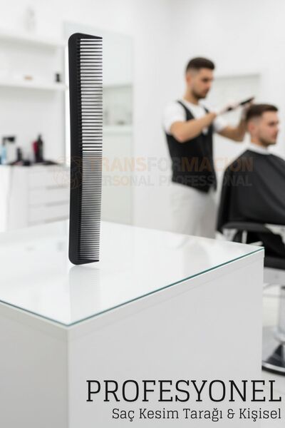 Transformacion Hairdresser Hair Cutting Comb - Professional Slant Design Barber Cutting Comb 722381