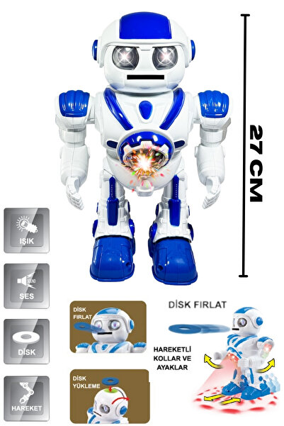 TRENDZONE Uzaktan Kumandalı Full Fonksiyon Pilli Sesli Işıklı Disk Atan Oyunc...