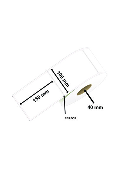OEM Thermal Self-Adhesive Labels 100 x 150 mm, Tear Perforation, 260 Labels / Roll, TOP THERMAL