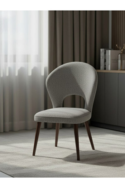 BEC49 Round back dining chair with a comfortable design and stylish back opening