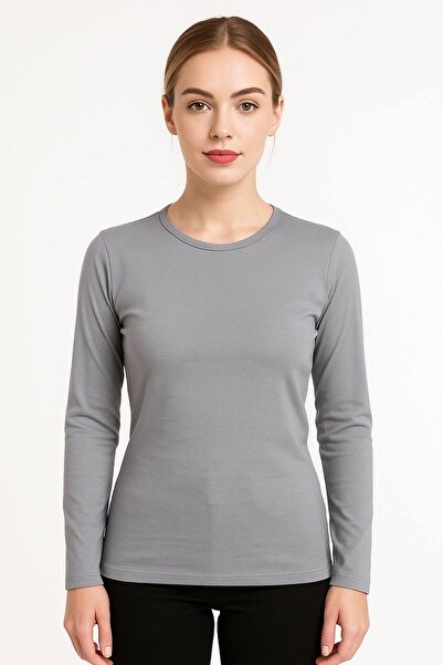 ALDAIYR Round Neck Women's Long Sleeve Lycra Body