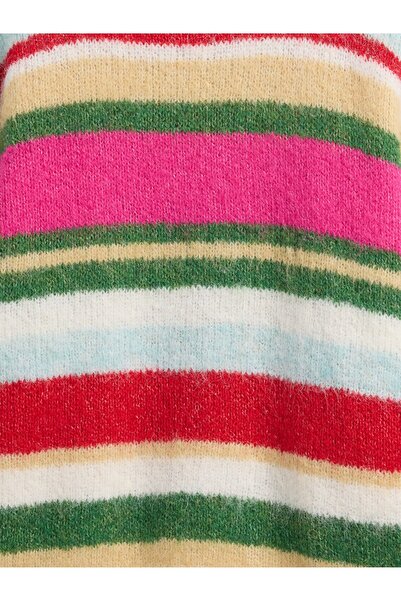 GAP Kadın Çok Renkli Fuzzy Oversized Bisiklet Yaka Kazak