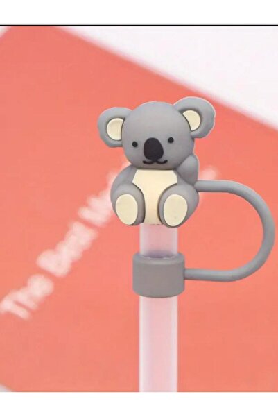 alisa Animal Pattern 3D Thermos Straw Cover - Reusable, Ideal for 10mm Straws