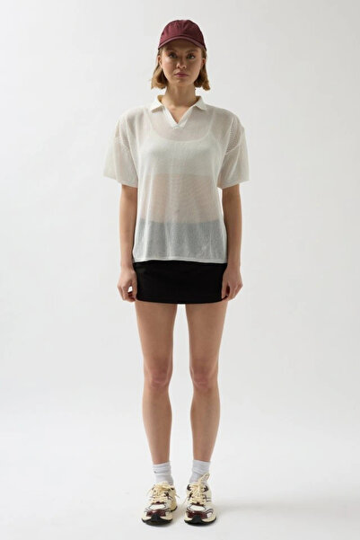 GENCULUS Polo Neck Transparentthirt