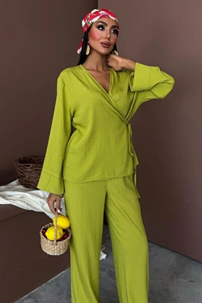 GENCULUS Double-Breasted Classic Trousers and Linen Suit 10191