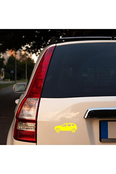 Oracal 651 Decorative wall, car and window sticker, Dacia Duster, 20cm, yellow