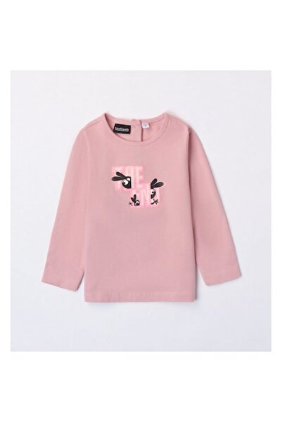 Sarabanda Printed Long-Sleeve Top for Girls, 92-98 cm, Pink