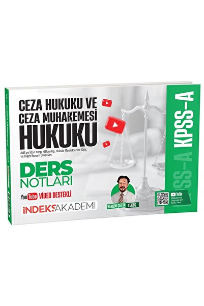 İndeks Akademi 2026 KPSS A Grubu Ceza Hukuku ve Ceza Muhakemesi Hukuku Video ...