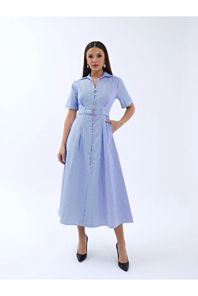 GENCULUS 6948 Blue and White Striped