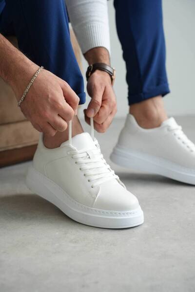 aradimtaradim Kb-B2 Kuback White Leather Casual Men's Shoes