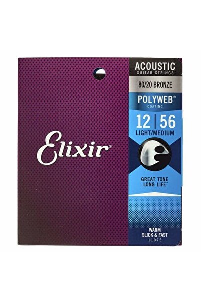 Elixir Χορδές ακουστικής κιθάρας Polyweb Light Medium