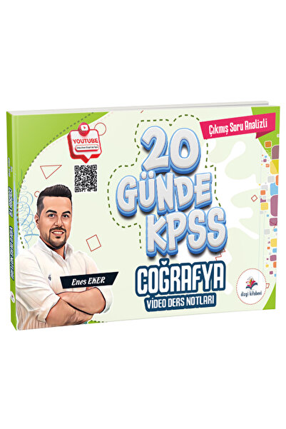 Dizgi Kitap 2026 KPSS 20 Günde Coğrafya Video Ders Notları - Enes Eker