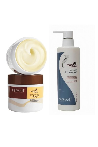 Karseell Σετ κατά της πιτυρίδας και επανόρθωσης – Μάσκα κολλαγόνου 500ml + Σα...