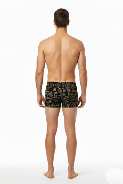 İki Yıldız Men's Stretch Fabric Print Patterned Boxer Bgl-St05009