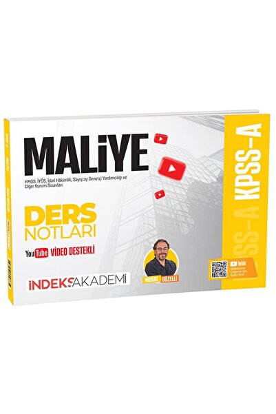 İndeks Akademi 2026 KPSS A Grubu Maliye Video Ders Notları - Murat Güzelli Ya...