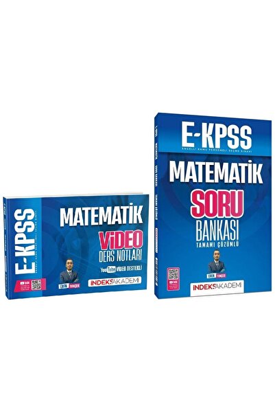 İndeks Akademi 2026 EKPSS Matematik Video Ders Notları + Soru Bankası 2 li Se...
