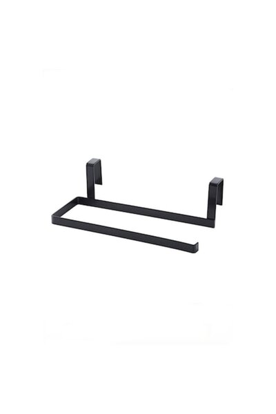 OEM Suport suspendat pentru hârtie de bucătărie, metal negru, 24x6,5x7 cm