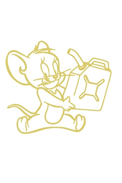 Oracal Fuel filler or body sticker, Jerry can type, 12cm, gold