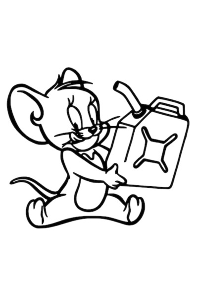 Oracal Fuel filler or body sticker, Jerry can type, 12cm, black