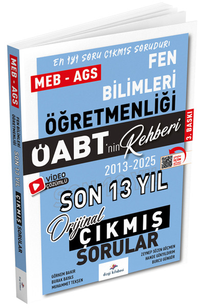 Dizgi Kitap 2026 ÖABT MEB-AGS nin Rehberi Fen Bilimleri Öğretmenliği Çıkmış S...