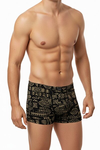 İki Yıldız Men's Stretch Fabric Print Patterned Boxer Bgl-St05009
