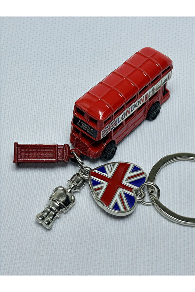 anahtarlık evreni Kırmızı London Bus, Telefon Kulübesi, Royal Guard, Union Ja...