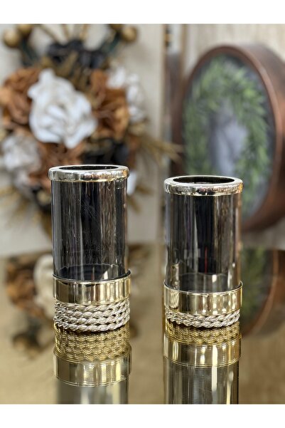 city gold Pirinç Şamdan - Mumluk 22-25 cm