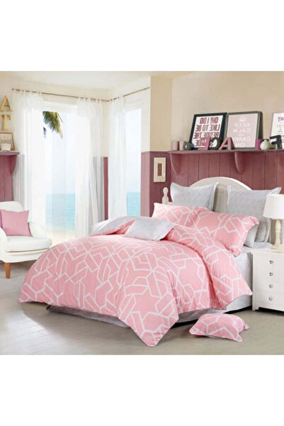 Reiashn Geometric pattern cover in pink, 150*200 A73