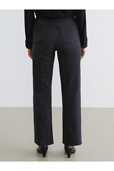 LC Waikiki Gray Straight Fit Women's Jean Trousers