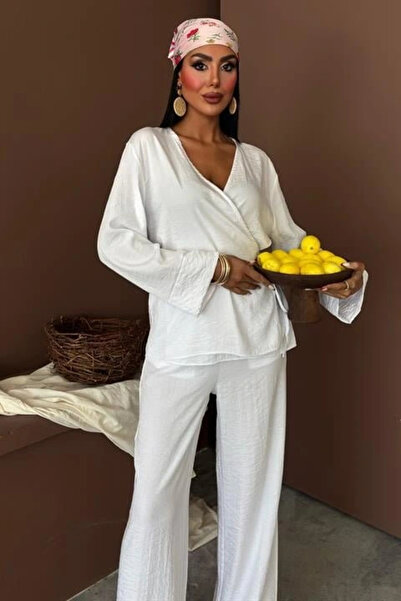 GENCULUS Double-Breasted Classic Trousers and Linen Suit 10191